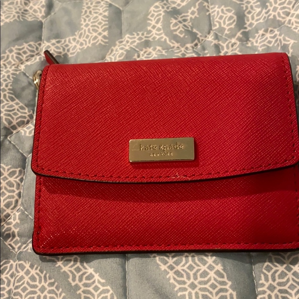 Kate spade card and coin keychain pouch
